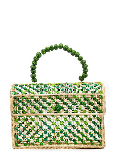 The "Audrey" Handbag In Shades of Green