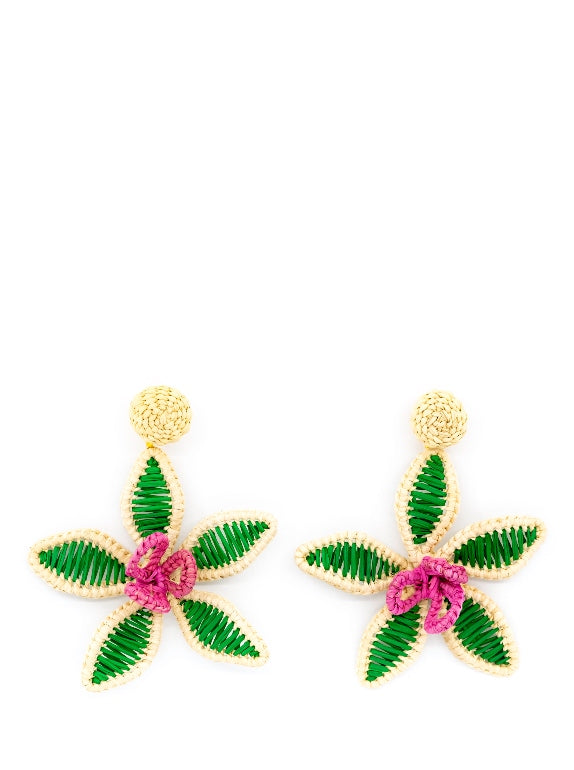 Palm Purity Orchid Earrings