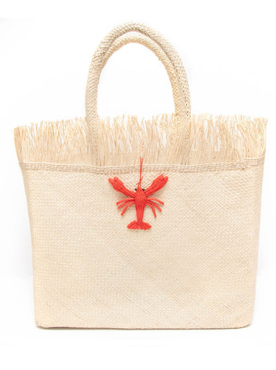 Montauk Lobster Market Tote in Natural Palm