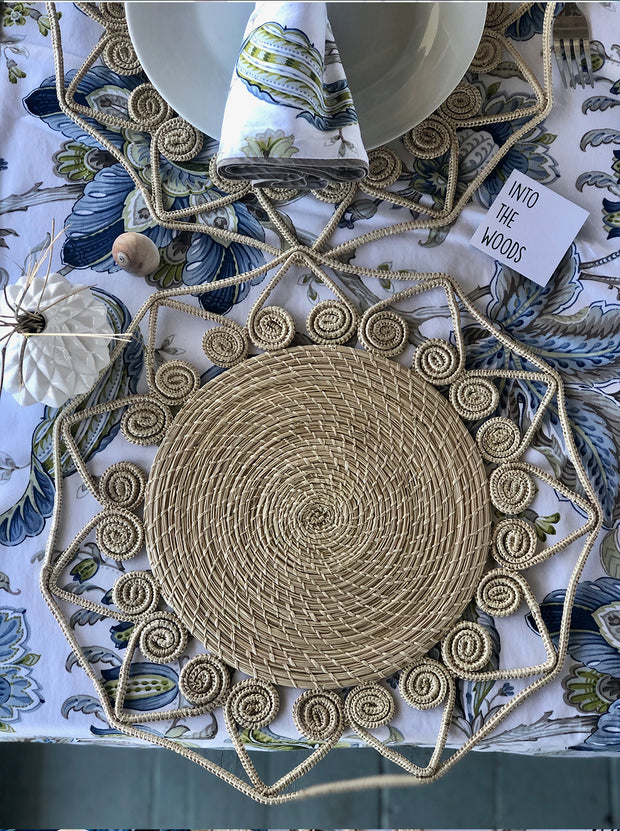 Natural Colored Handmade Palm Placemat